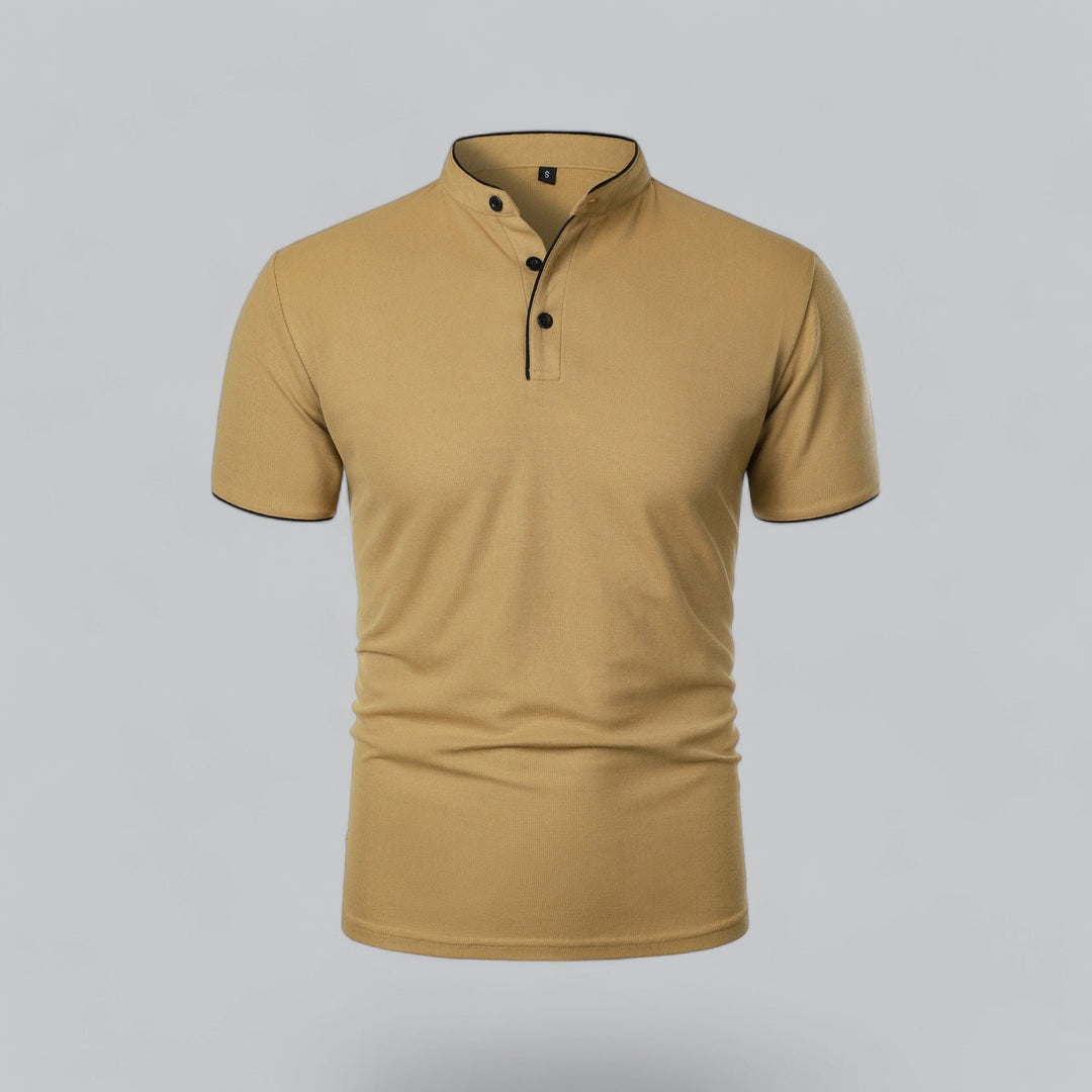 Tavish | Men's Polo Shirt with Mandarin Collar