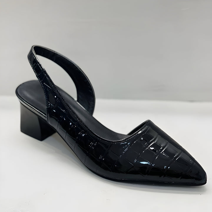 Esmé | Women's Slingback Heels with Croc Texture