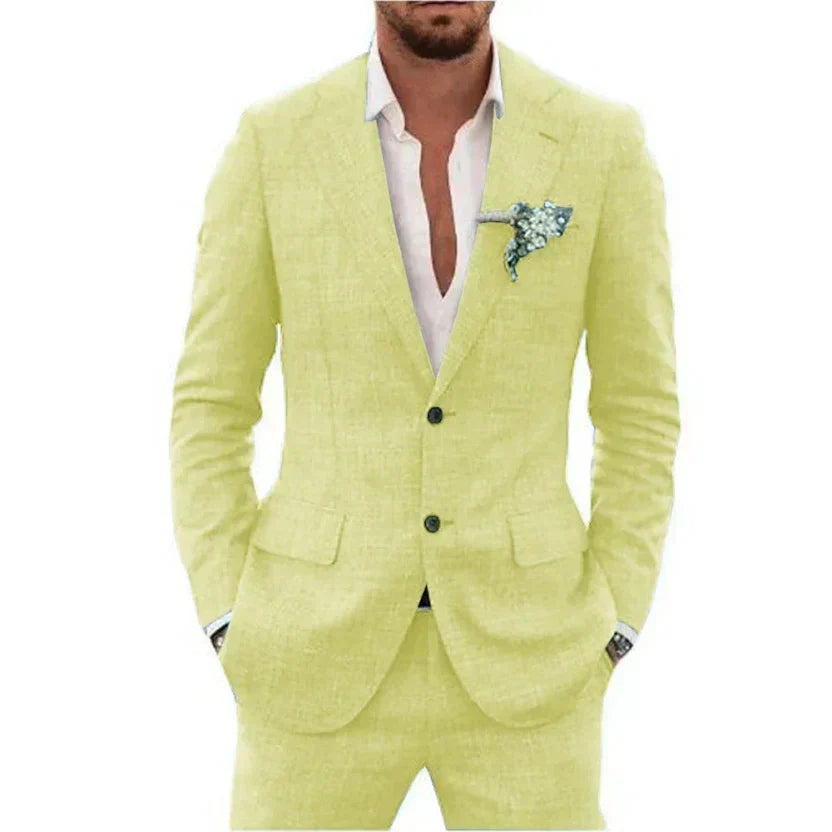 Declan | Men's Linen Suit for Summer Elegance