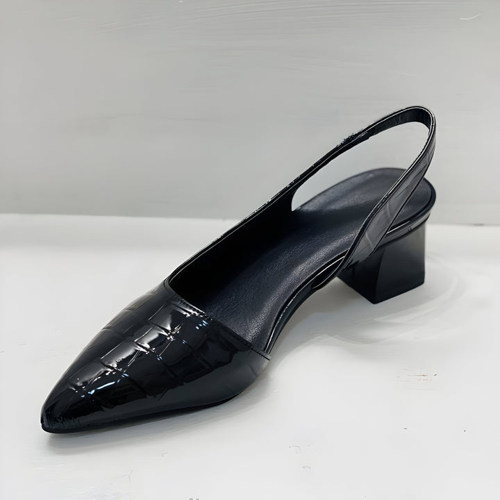 Esmé | Women's Slingback Heels with Croc Texture