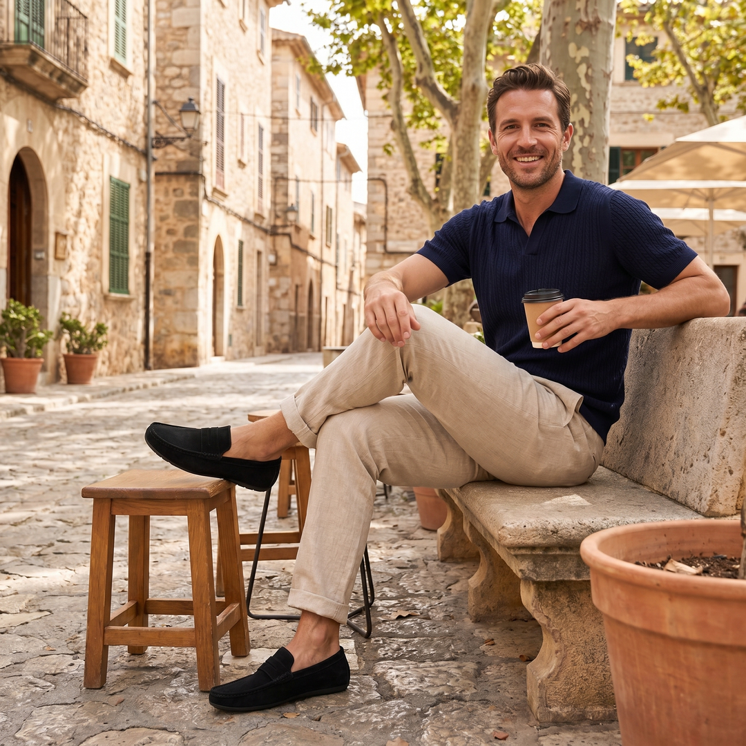 Ozzy | Men's Slip-On Loafers with a Soft Sole and Relaxed Everyday Fit