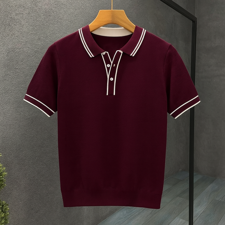 Jenson | Men's Polo Shirt with Contrast Detailing