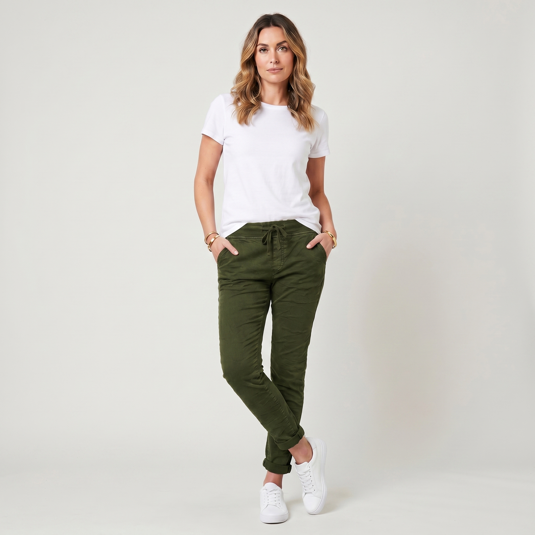 Rosalind | Women's Casual Skinny Pants with Drawstring Elastic Waist