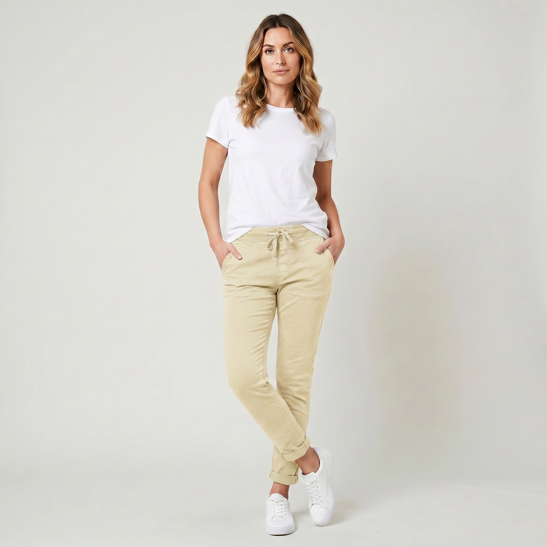 Rosalind | Women's Casual Skinny Pants with Drawstring Elastic Waist