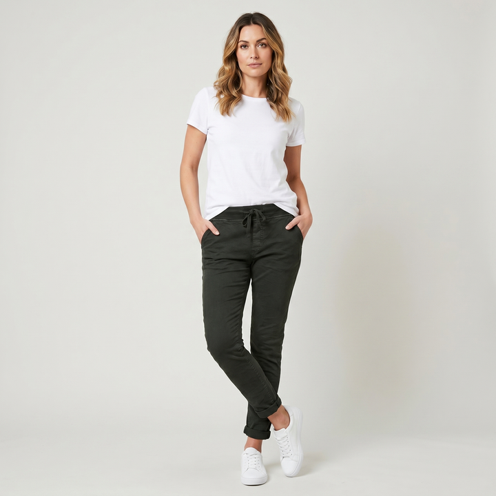 Rosalind | Women's Casual Skinny Pants with Drawstring Elastic Waist