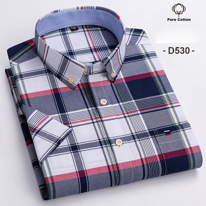 Dawson | Men’s Short Sleeve Shirt featuring a Checked Pattern