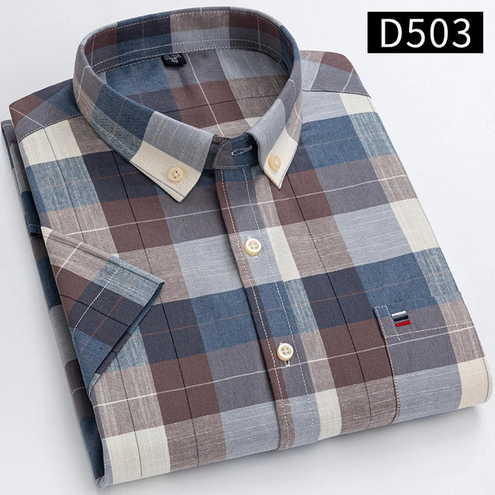 Dawson | Men’s Short Sleeve Shirt featuring a Checked Pattern