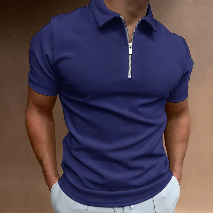 Rafael | Men's Polo Shirt with Zip Detail
