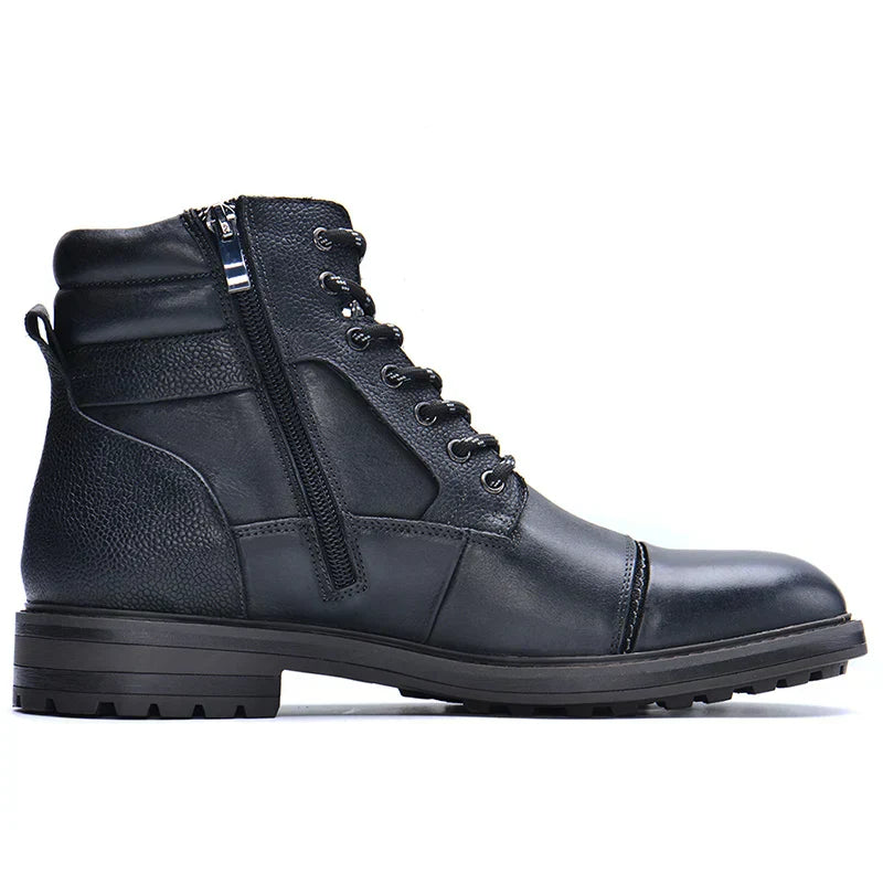 Bennett | Men’s Lace-Up Boots with Side Zip Fastening