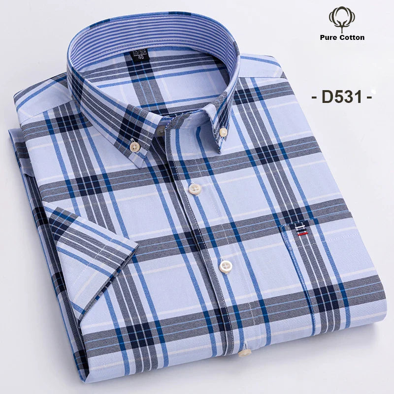 Dawson | Men’s Short Sleeve Shirt featuring a Checked Pattern