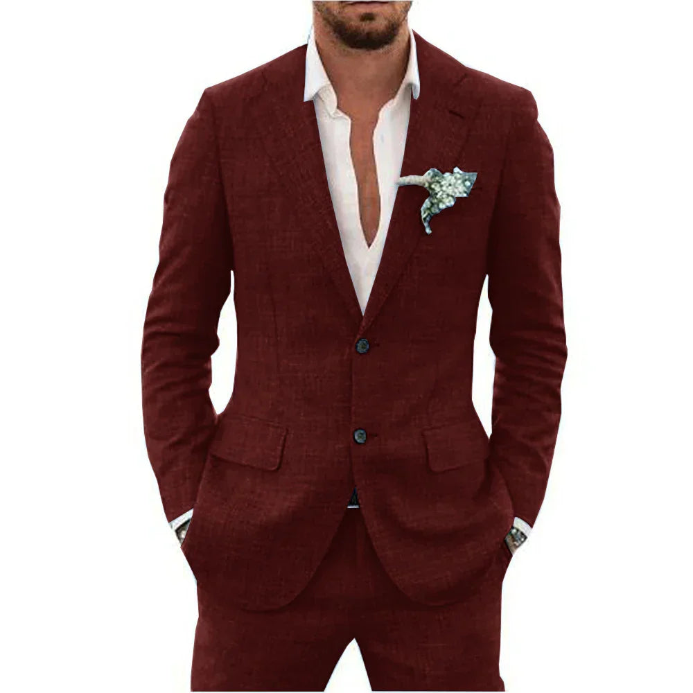 Declan | Men's Linen Suit for Summer Elegance