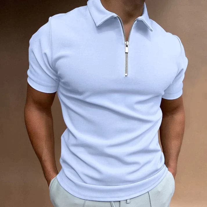 Rafael | Men's Polo Shirt with Zip Detail