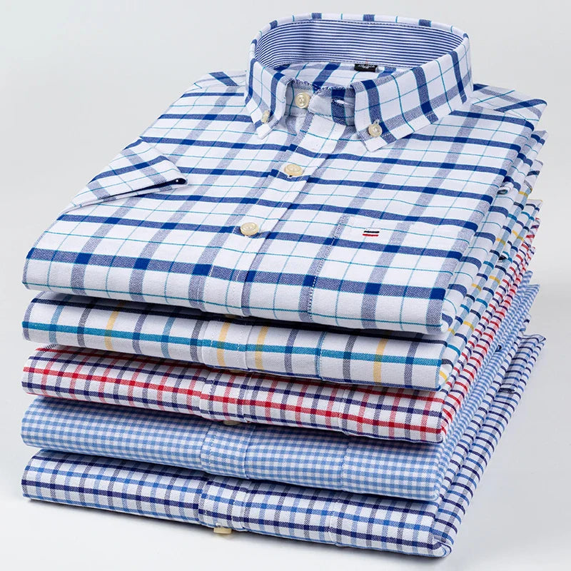 Dawson | Men’s Short Sleeve Shirt featuring a Checked Pattern