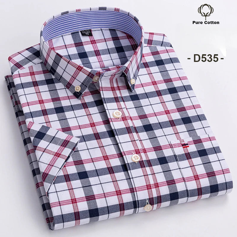 Dawson | Men’s Short Sleeve Shirt featuring a Checked Pattern