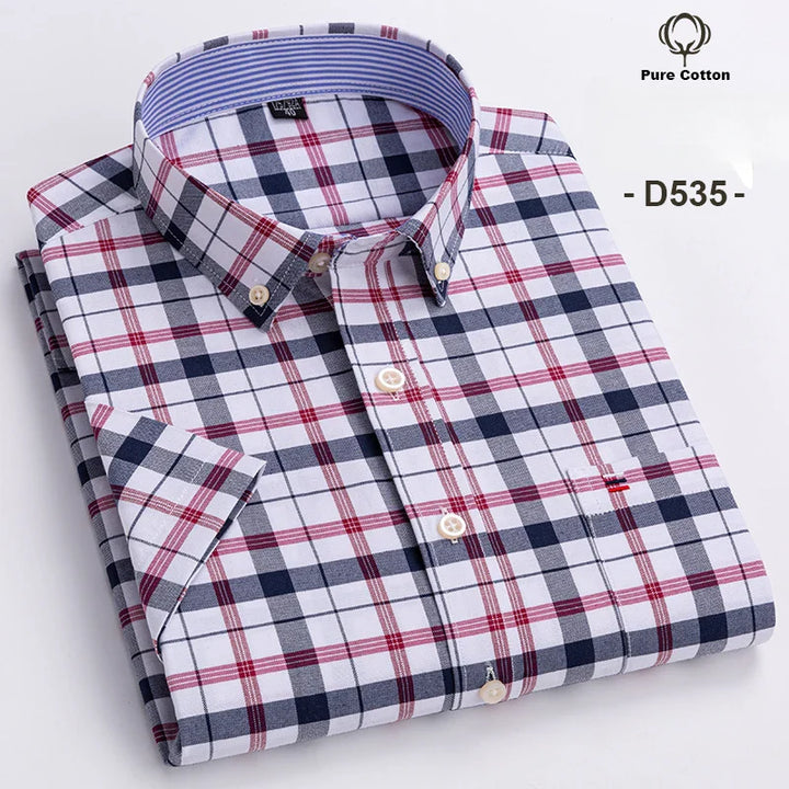 Dawson | Men’s Short Sleeve Shirt featuring a Checked Pattern