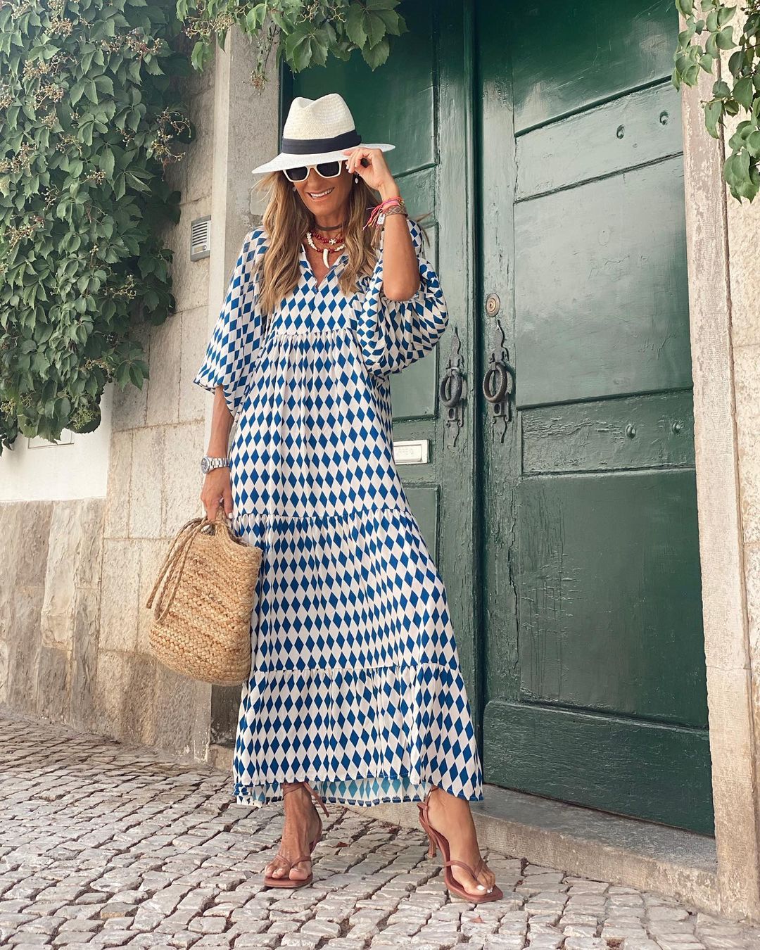 Vivienne | Women's Maxi Dress with Bold Patterns