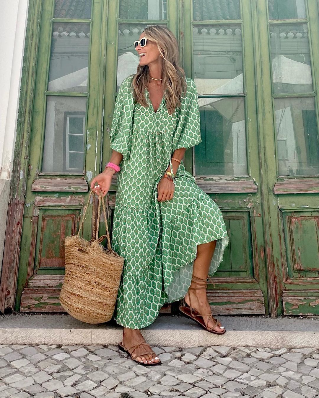 Vivienne | Women's Maxi Dress with Bold Patterns
