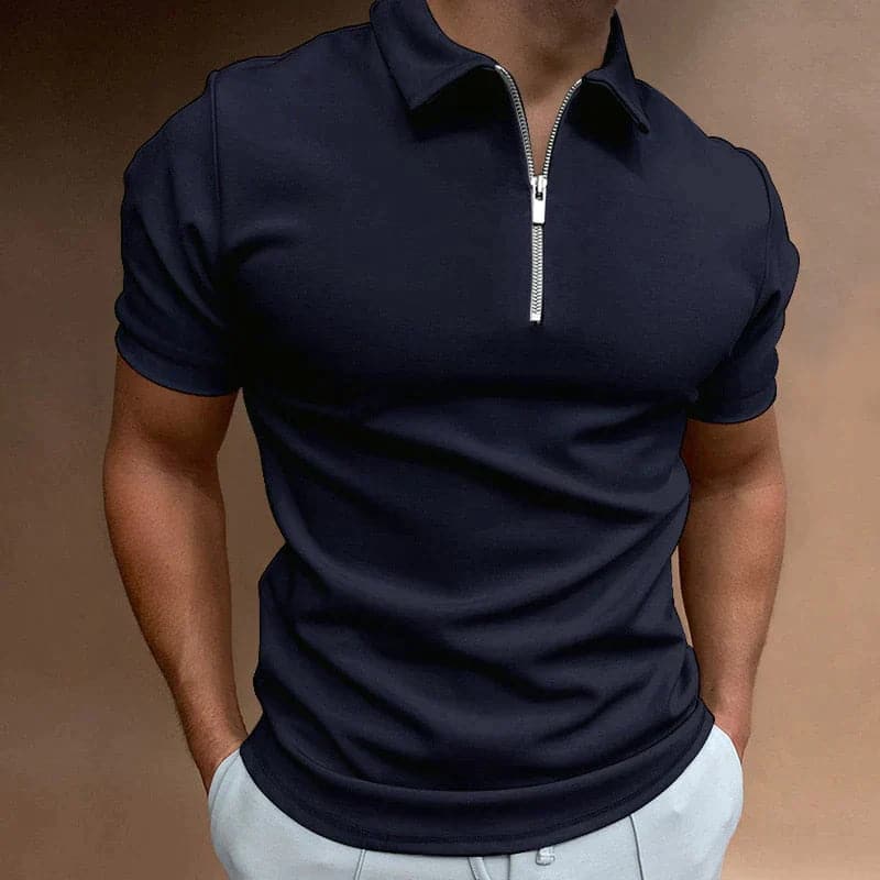 Rafael | Men's Polo Shirt with Zip Detail