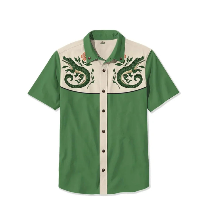 Aston | Men's Western Shirt with Bold Embroidery