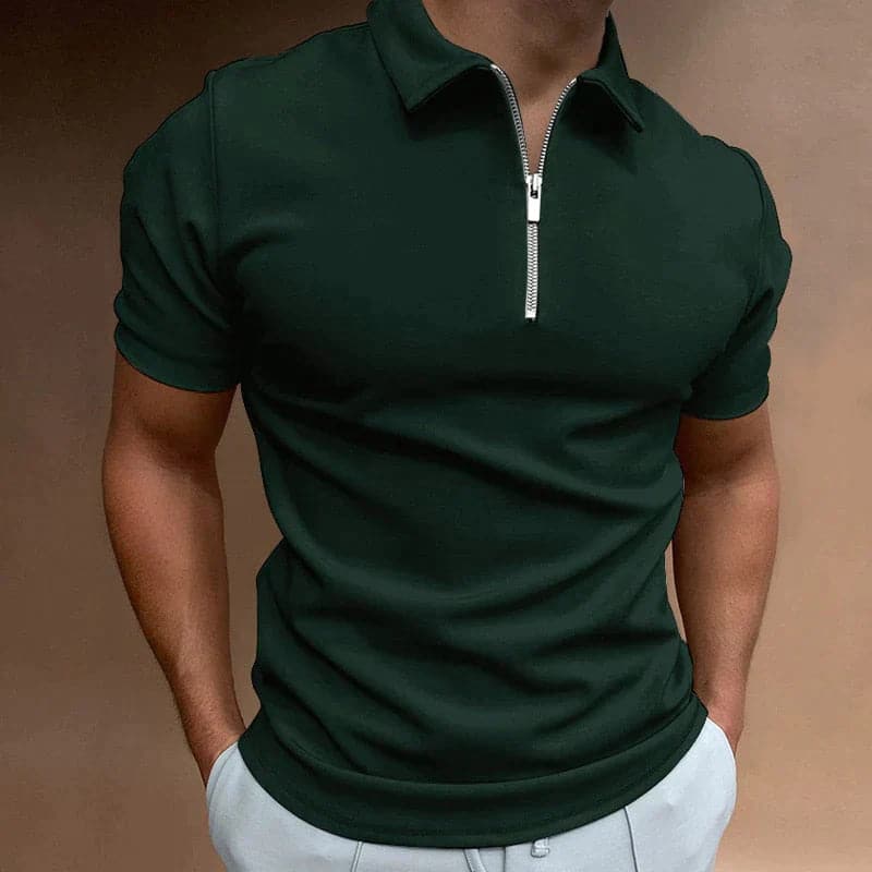 Rafael | Men's Polo Shirt with Zip Detail