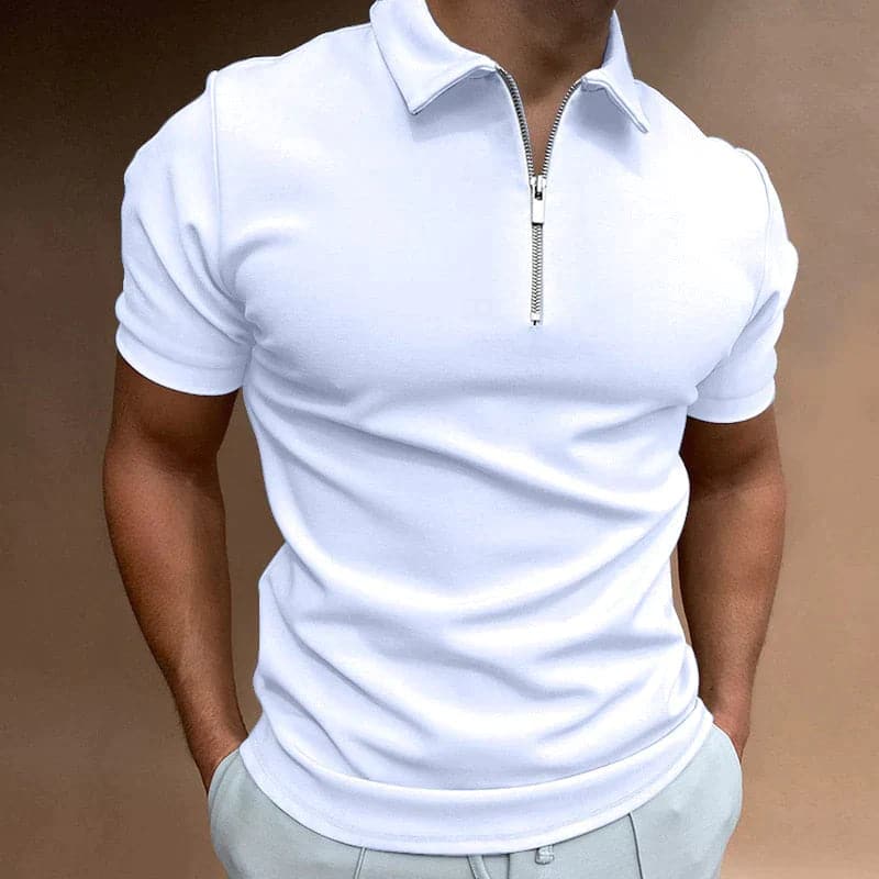Rafael | Men's Polo Shirt with Zip Detail