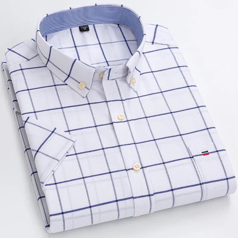 Dawson | Men’s Short Sleeve Shirt featuring a Checked Pattern