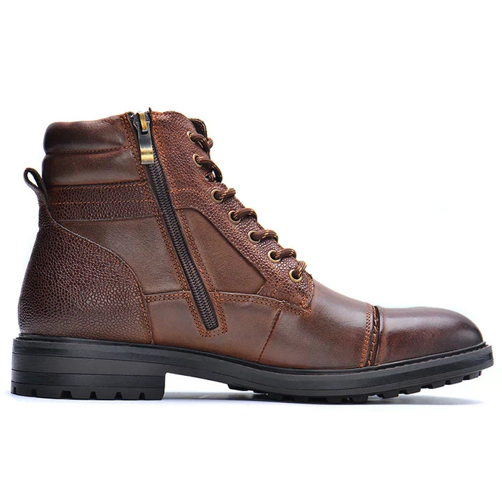 Bennett | Men’s Lace-Up Boots with Side Zip Fastening