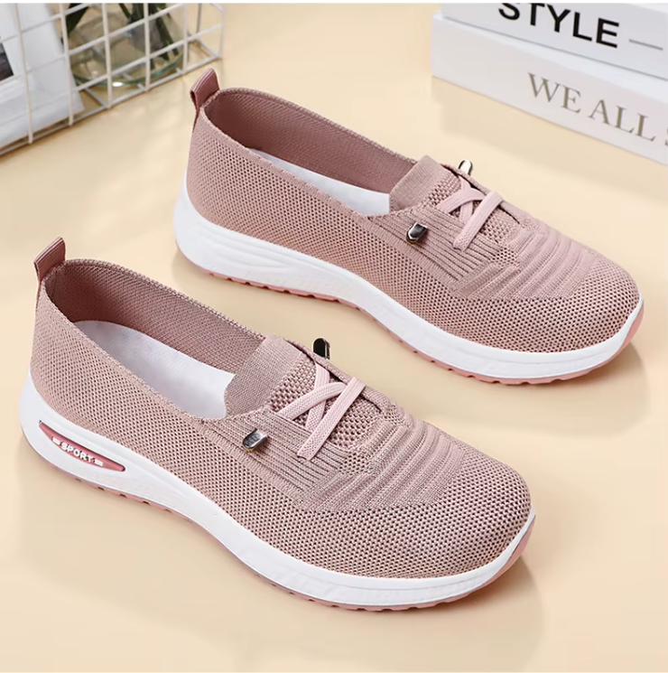 Orla | Women's Slip-On Trainers with Knitted Texture