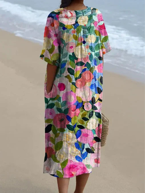 Flora | Women’s Midi Dress designed for Beach Holidays