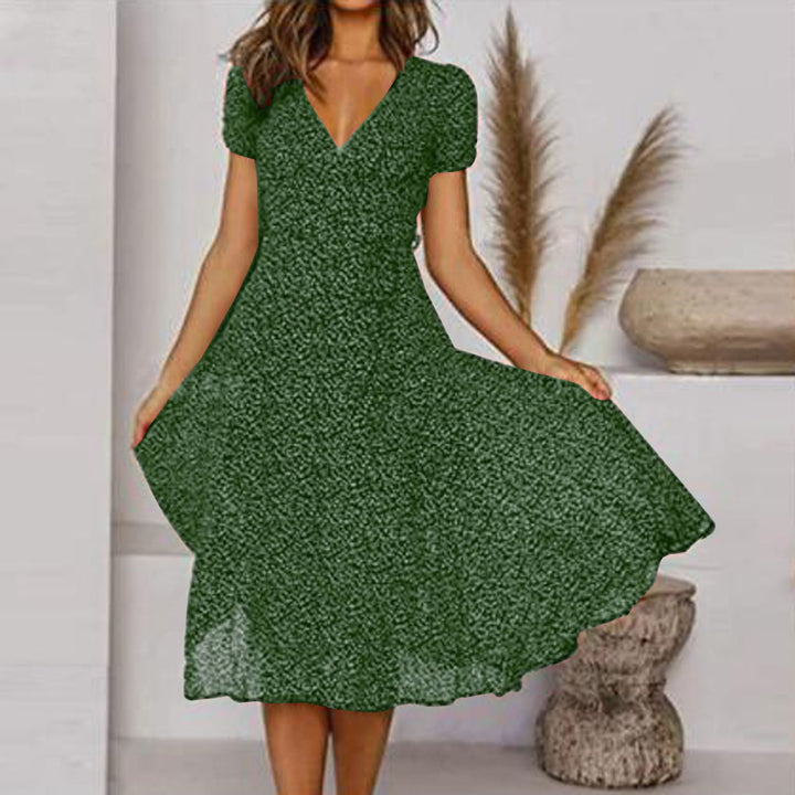 Serena | Women’s Midi Dress featuring a V Neckline