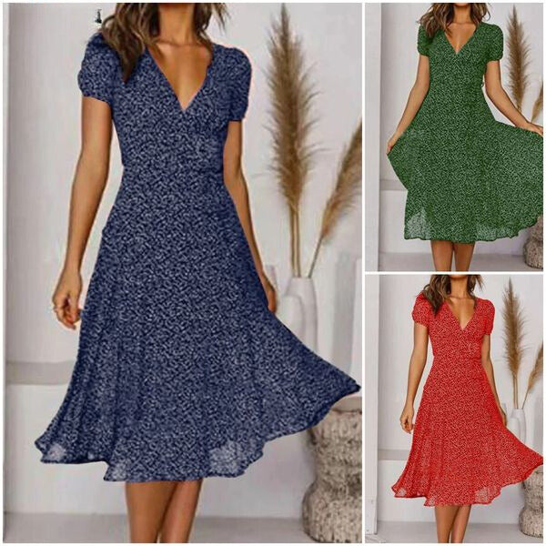 Serena | Women’s Midi Dress featuring a V Neckline