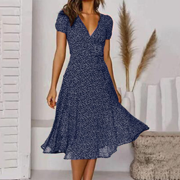 Serena | Women’s Midi Dress featuring a V Neckline