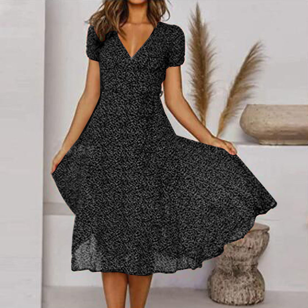 Serena | Women’s Midi Dress featuring a V Neckline