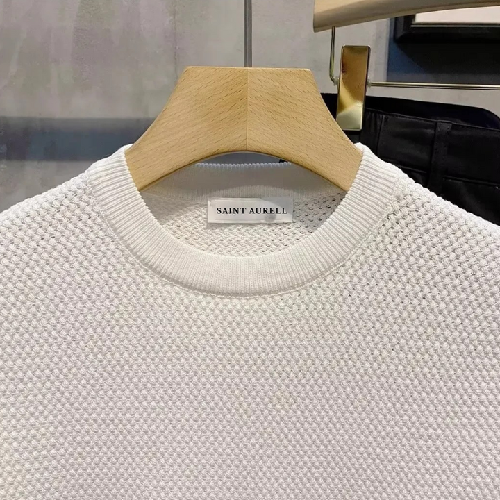 Idris | Men's Textured Knit Tee for Everyday Comfort