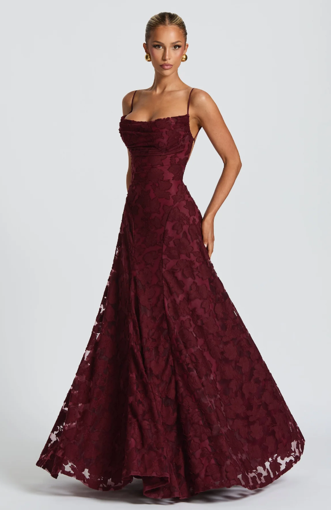 Valeria | Women’s Evening Dress featuring Lace Detail