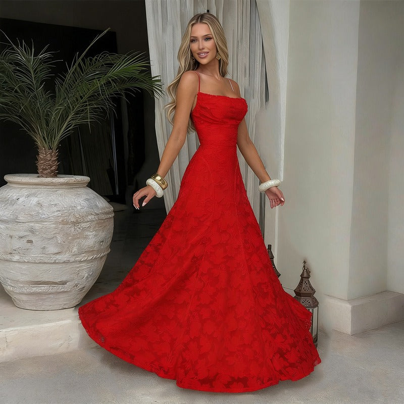 Valeria | Women’s Evening Dress featuring Lace Detail