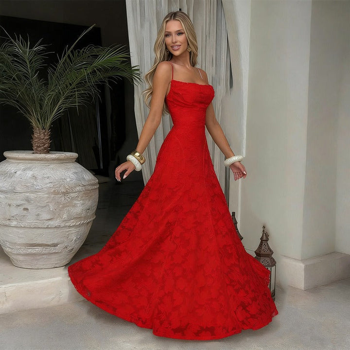 Valeria | Women’s Evening Dress featuring Lace Detail