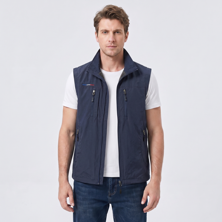 Vincent | Men's Multi-Pocket Breathable Cargo Gilet for Outdoor Everyday Wear