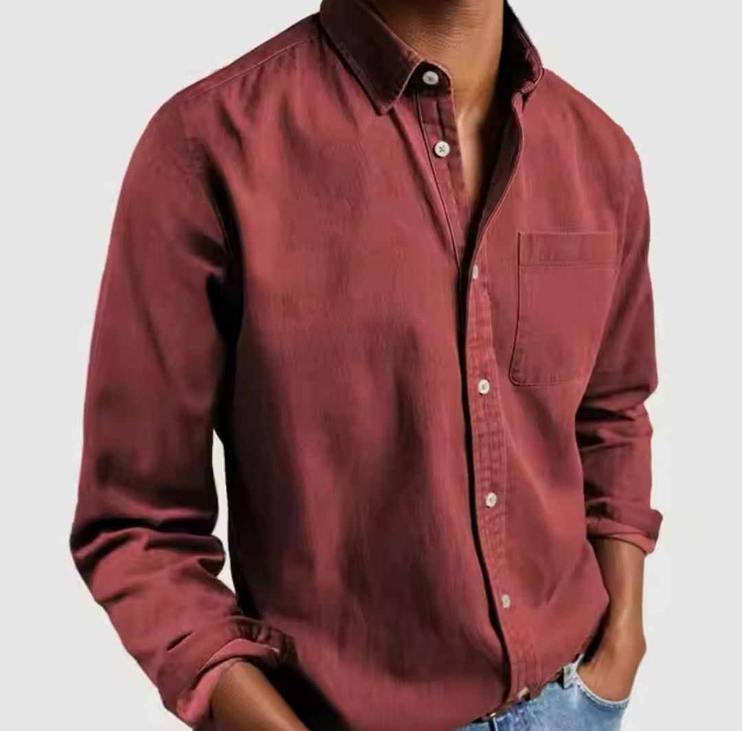Luca | Men’s Linen Shirt with a Relaxed Button Front