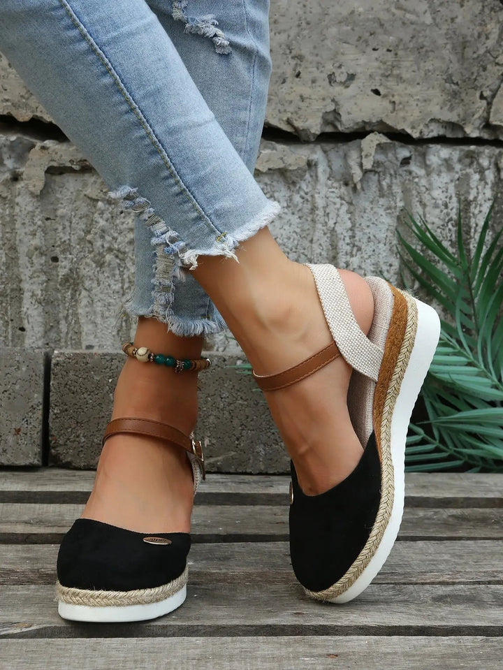 Arden | Women's Woven Espadrille Sandals with Cushioned Footbed