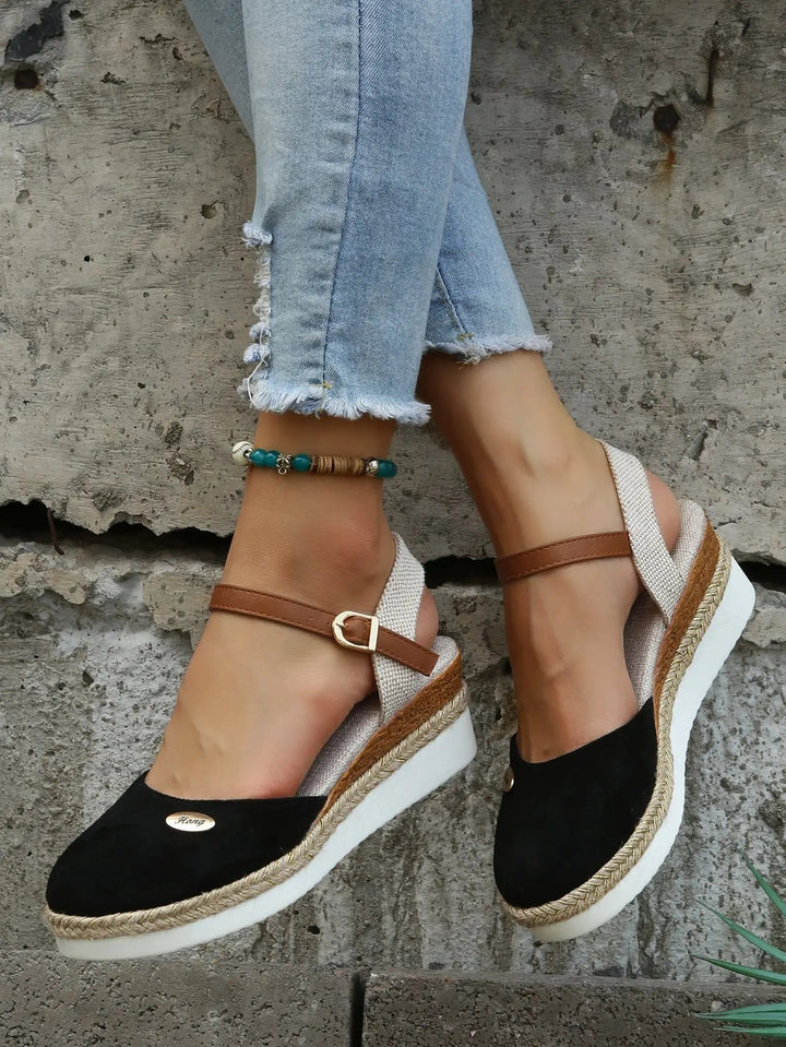 Arden | Women's Woven Espadrille Sandals with Cushioned Footbed