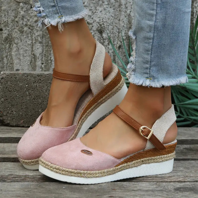 Arden | Women's Woven Espadrille Sandals with Cushioned Footbed