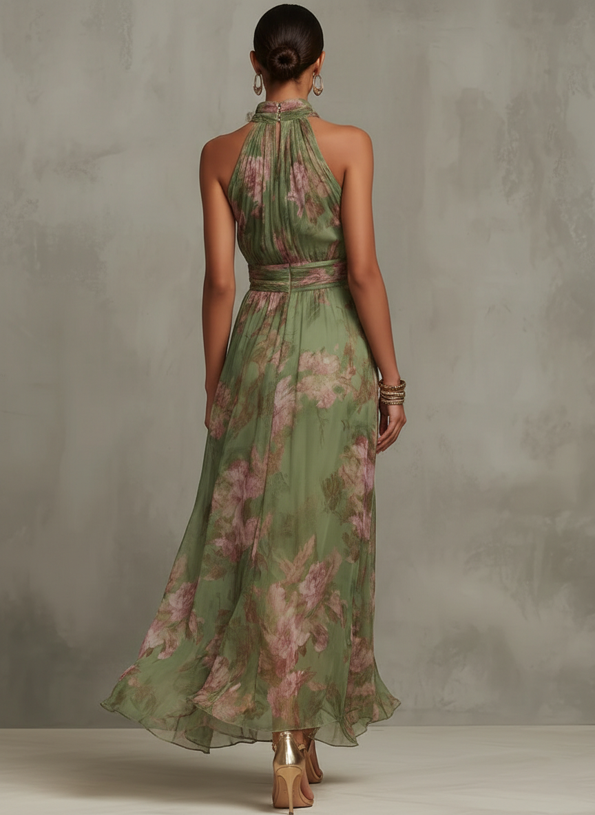 Alessia | Women’s Maxi Dress featuring a Halter Neckline