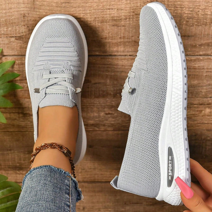 Orla | Women's Slip-On Trainers with Knitted Texture