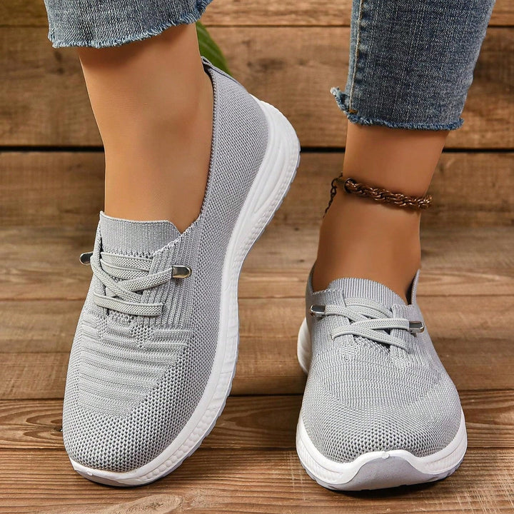 Orla | Women's Slip-On Trainers with Knitted Texture