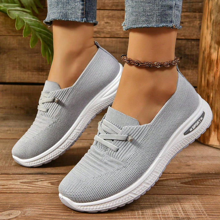 Orla | Women's Slip-On Trainers with Knitted Texture