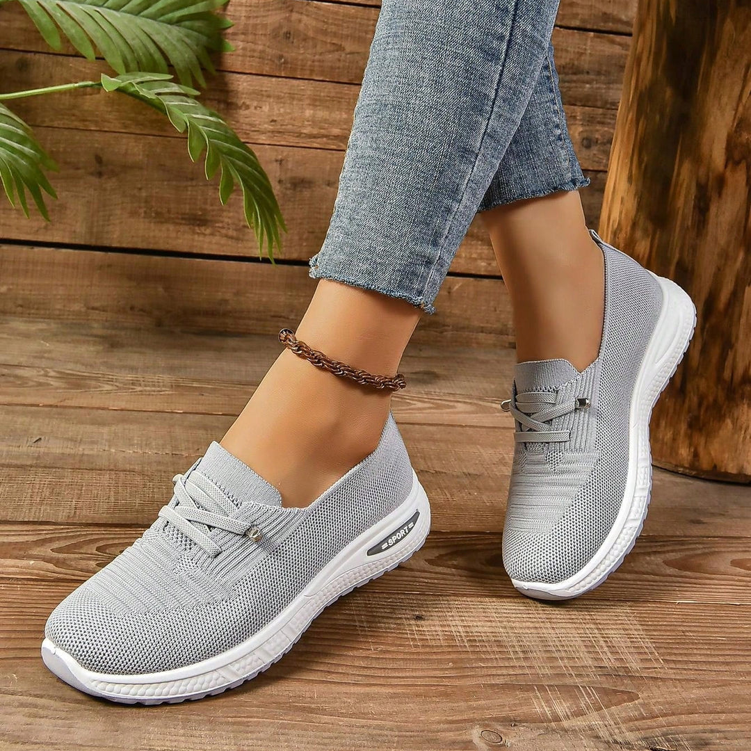 Orla | Women's Slip-On Trainers with Knitted Texture