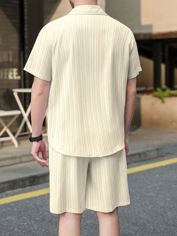 Calloway | Men's Short Sleeve Shirt and Shorts Set in a Relaxed Casual Fit