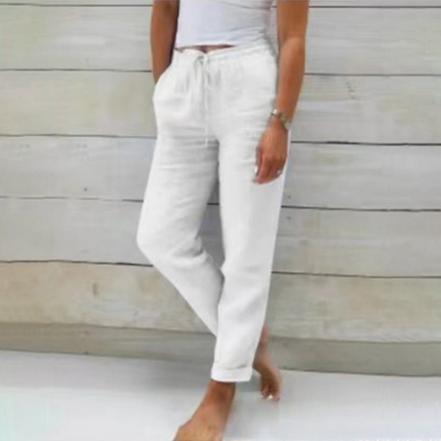Livia | Women’s Linen Trousers in a Relaxed Everyday Fit