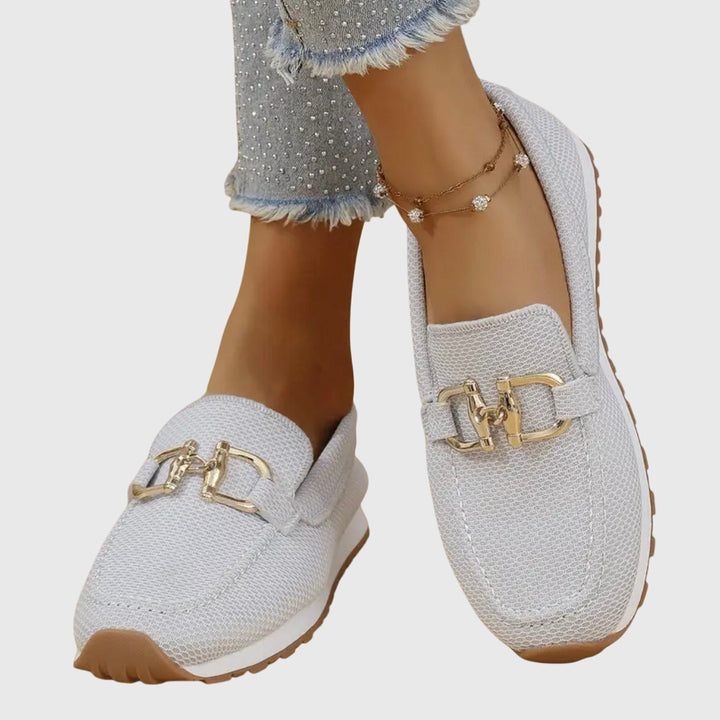 Verity | Women's Loafers with Gold Detail